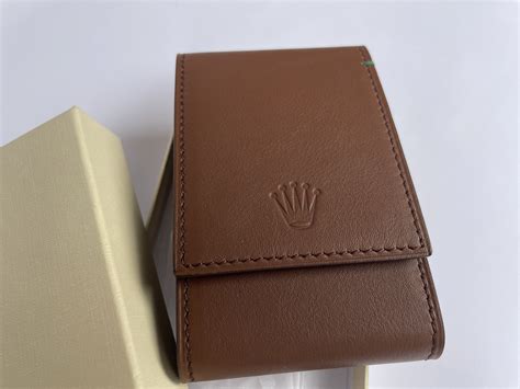 rolex watch pouches|Rolex leather travel pouch.